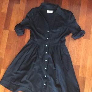Perfect navy shirt dress from Anthropologie